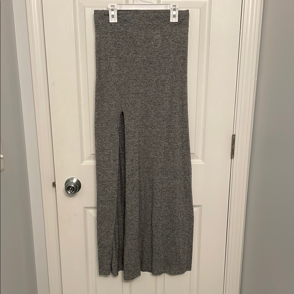 Gray Maxi Skirt